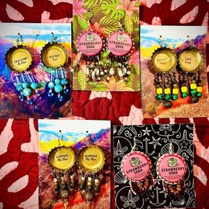 CUSTOM BOTTLE CAP EARRINGS